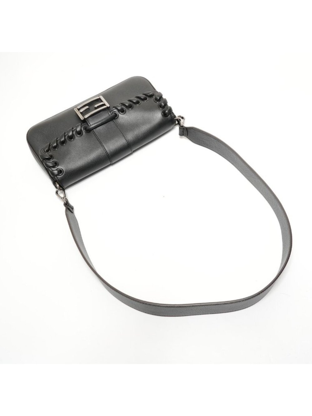 ★SOLD★ Fendi Shoulder Bag Leather Mamma Bucket - Picture 8 of 10